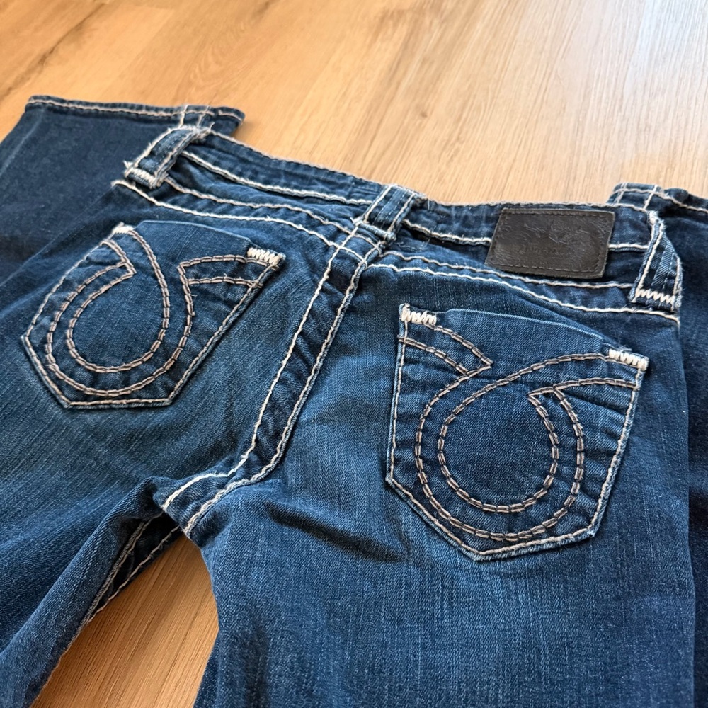 1215 Buckle Big Star Miki Low Rise Bootcut Jeans 26 (28x30.5) Stretch Western